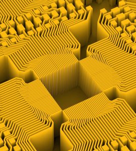 Abstract image of data pathways