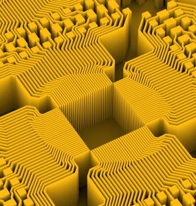 Abstract image of data pathways