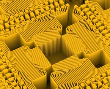 Abstract image of data pathways