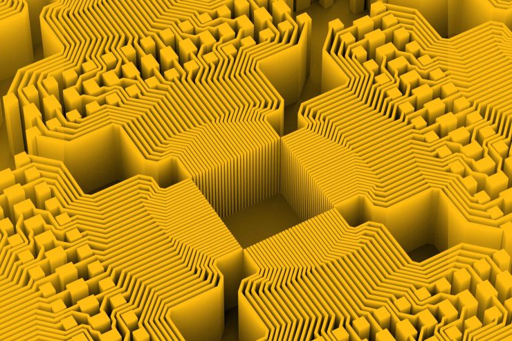 Abstract image of data pathways