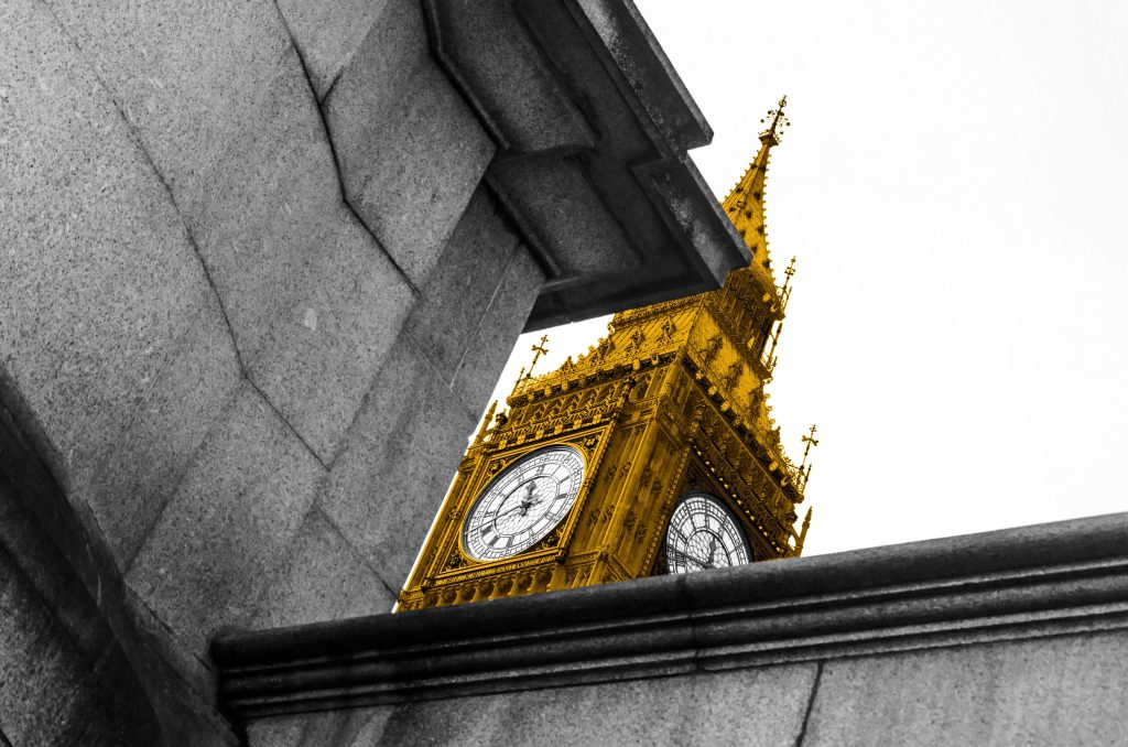 Abstract photo of Elizabeth Tower (Big Ben)