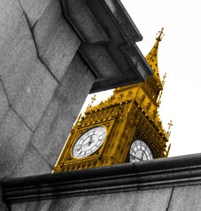 Abstract photo of Elizabeth Tower (Big Ben)