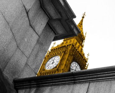 Abstract photo of Elizabeth Tower (Big Ben)
