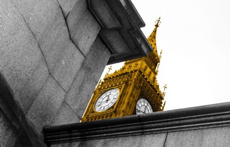 Abstract photo of Elizabeth Tower (Big Ben)